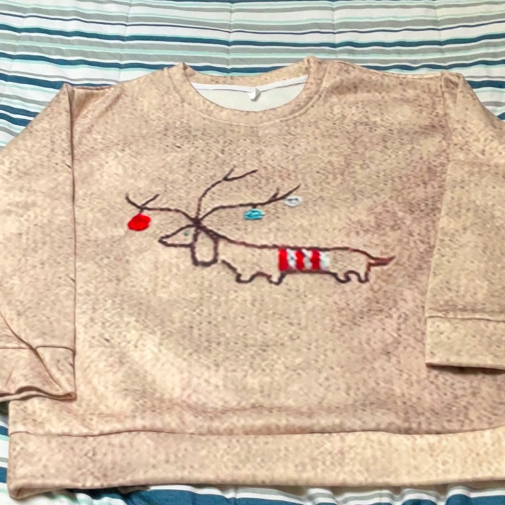 Tan Christmas Sweatshirt